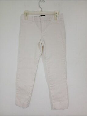 Banana Republic Womens Beige Slim Fit Ankle Pants Size 4 Viscose Blend